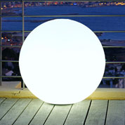 Bola Luminosa Blanca toma elctrica -  60 cm